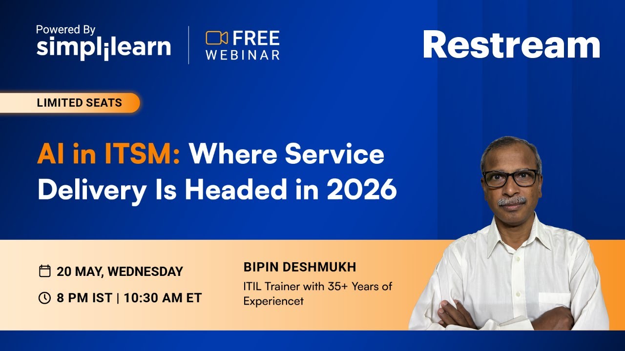 How AI Is Transforming ITSM And ITIL 5 | Future Of IT Service Management With AI | Simplilearn thumbnail