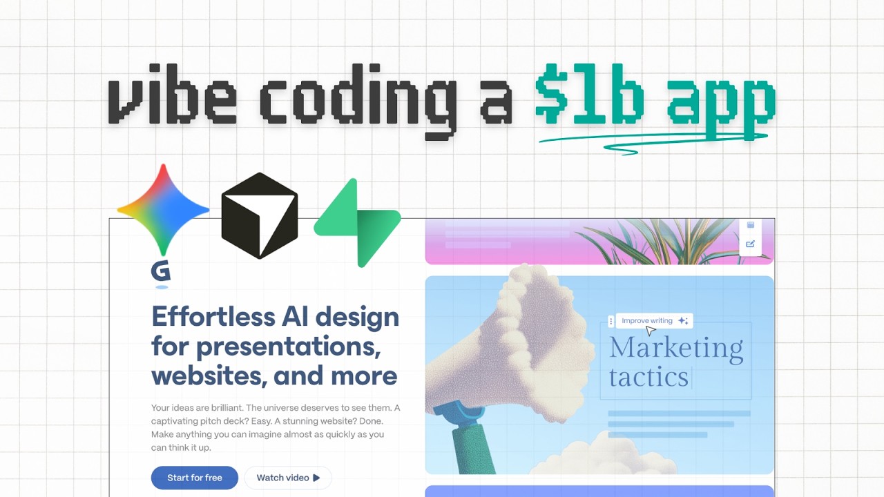 Vibe Coding a $1B App from SCRATCH with Gemini 3 + Claude Opus (beginner friendly) thumbnail