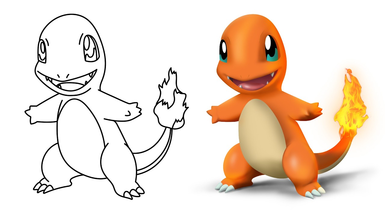 Turning a basic drawing into a 3D character in Photoshop - Round 2 thumbnail