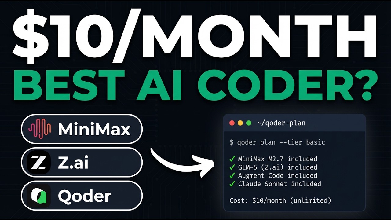 Alibaba's New $10 Coding Plan is ABSOLUTELY INSANE (MiniMax 2.7) thumbnail