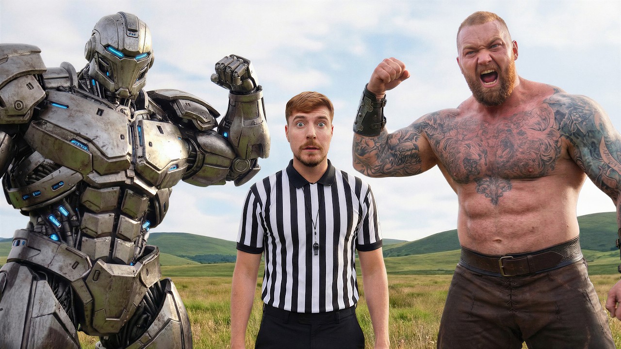 World's Strongest Man Vs Robot thumbnail