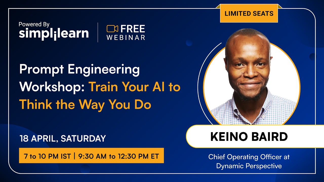 Prompt Engineering Tutorial For Beginners | Learn How To Train AI to Think Like You | Simplilearn thumbnail
