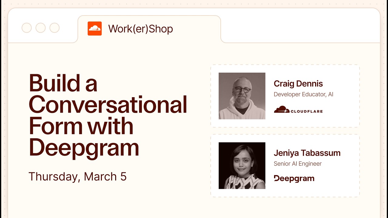 Build a conversational form with Deepgram | WorkerShop thumbnail
