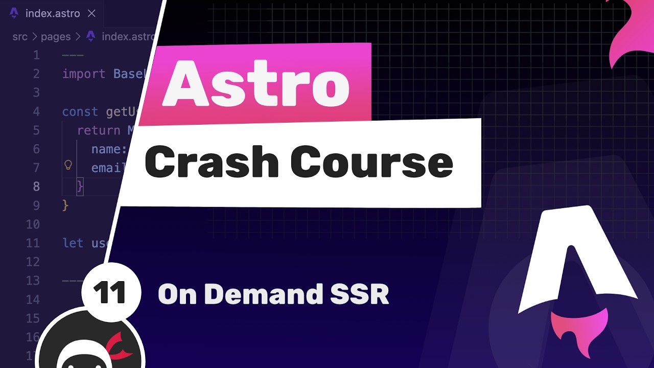 Astro Crash Course #11 - Server Side Rendering thumbnail
