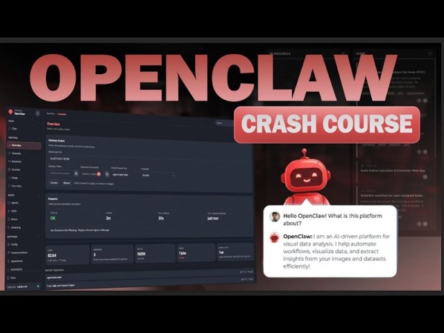 OpenClaw Crash Course For Beginners thumbnail
