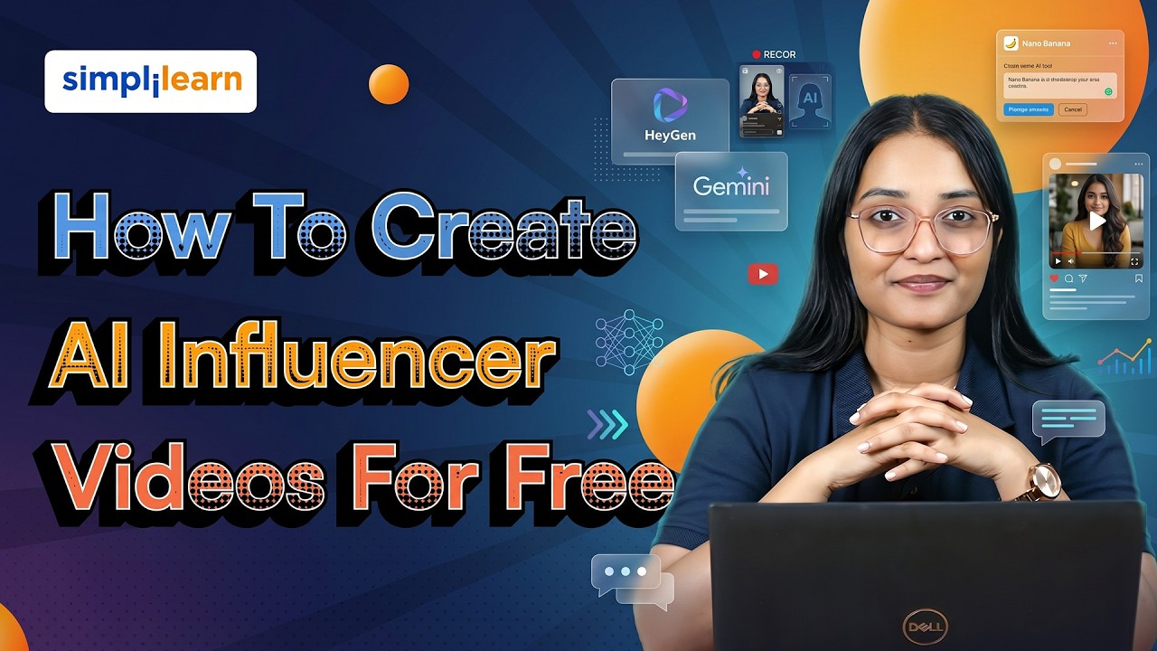 How To Create AI Influencer Videos For Free | Make Viral AI Influencer Videos For Free | Simplilearn thumbnail