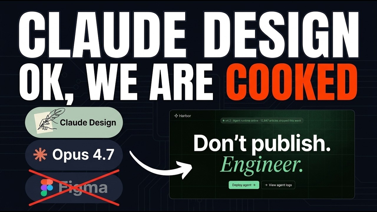 RIP FIGMA: OPUS 4.7 + CLAUDE DESIGN IS ABSOLUTELY INSANE thumbnail