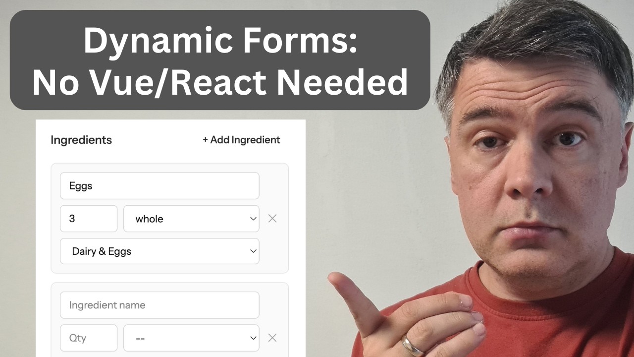 Alpine.js Example in Laravel: Master-Detail Form thumbnail