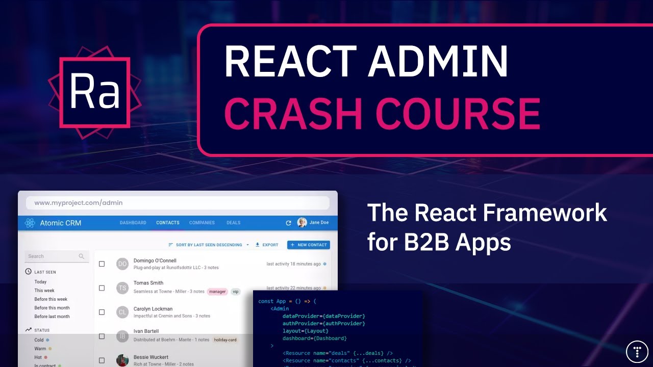 React Admin Crash Course 2025 thumbnail