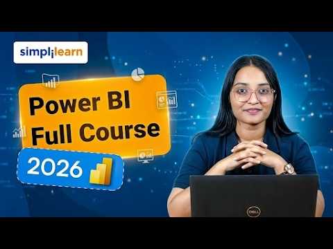 Power BI Full Course 2026 [FREE] | Power BI Tutorial For Beginners | Power BI Training | Simplilearn thumbnail