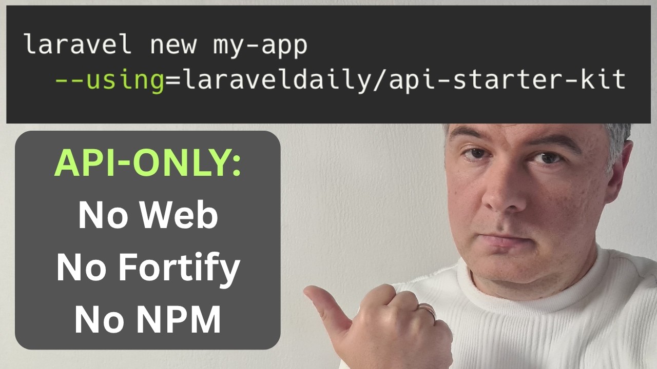 NEW Laravel (Unofficial) API Starter Kit: Built by Me and Fable 5 thumbnail