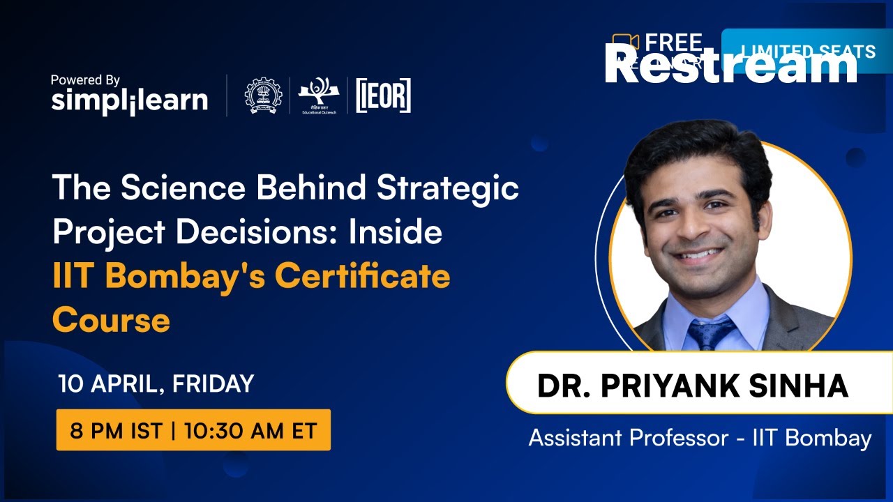 Science of Strategic Project Decisions: IIT Bombay Webinar thumbnail
