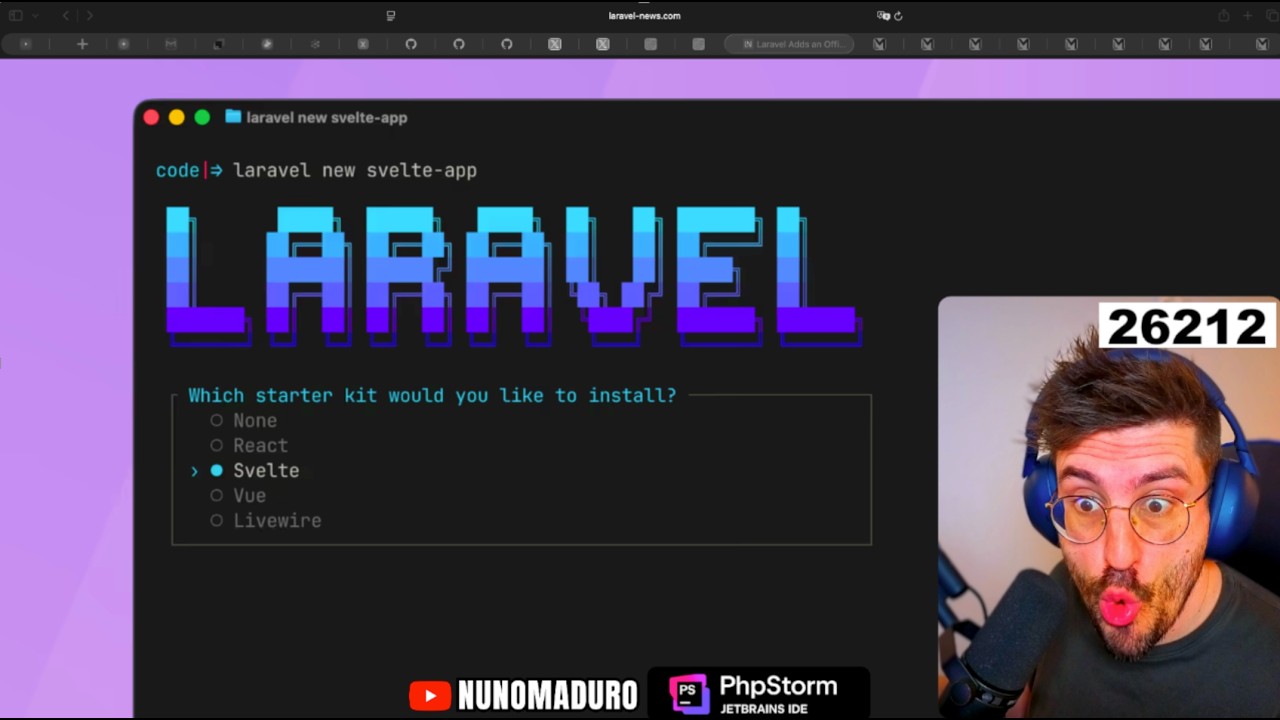 Laravel’s New Svelte Starter Kit, UUIDs by Default, Bun, OXLint, and More.. thumbnail