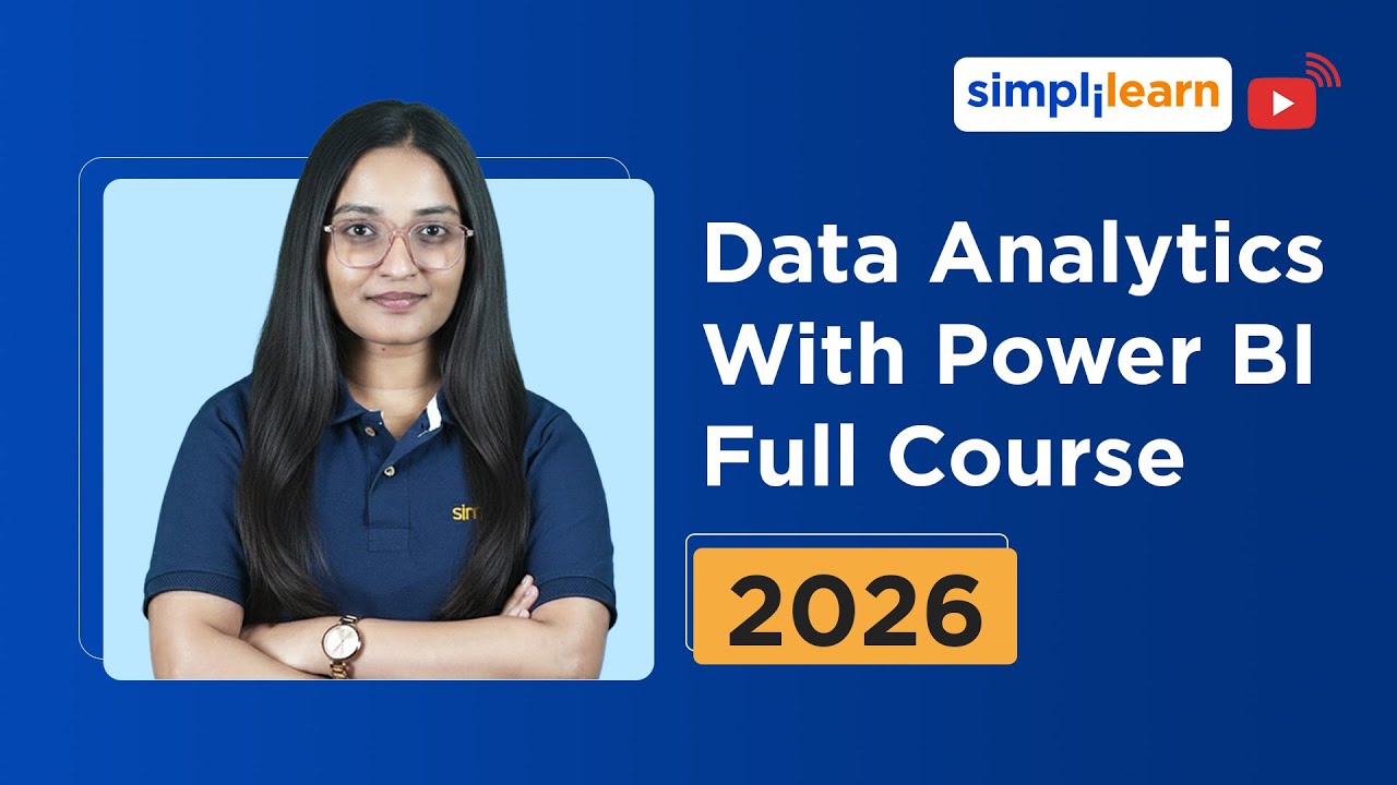 Data Analytics With Power BI Full Course 2026 [FREE] | Power BI Tutorial For Beginners | Simplilearn thumbnail