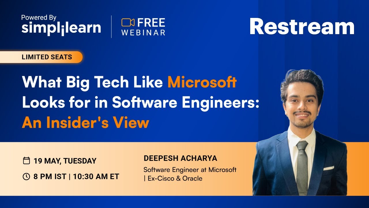 What Big Tech Like Microsoft Looks for in Software Engineers | Simplilearn thumbnail