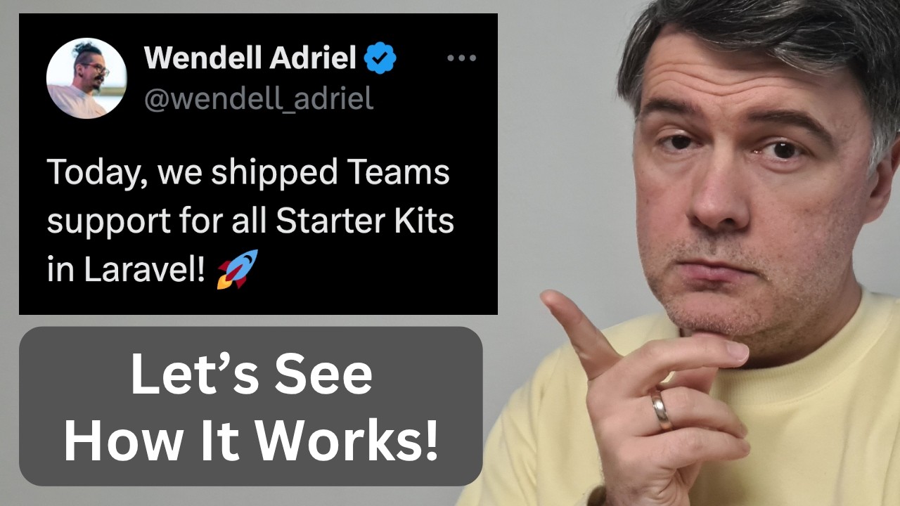 NEW in Laravel 13: TEAMS in Starter Kits! (I Tried it) thumbnail