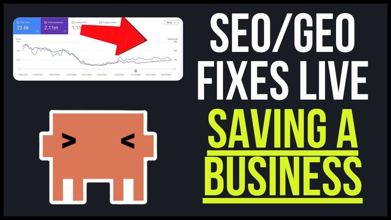 Day 1: Vibe Coding To Save A Million Dollar Business (Shopify, SEO) thumbnail