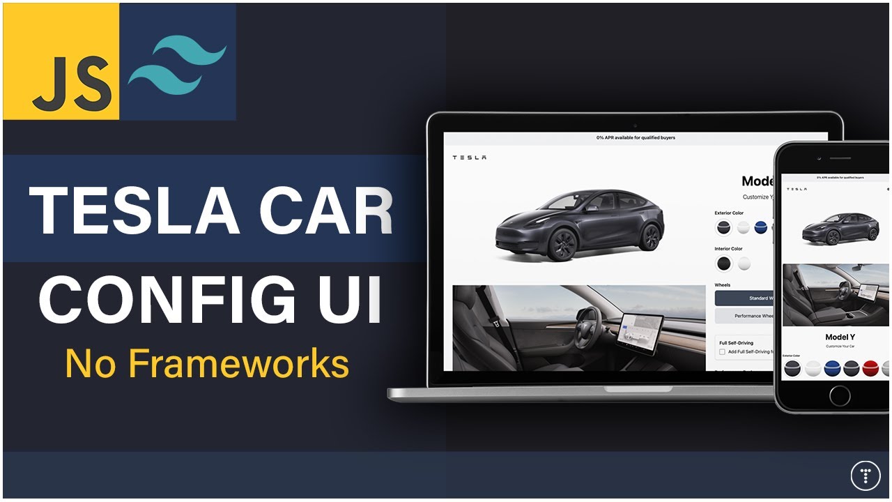 Build A Tesla Car Configurator | Tailwind & Vanilla JavaScript thumbnail