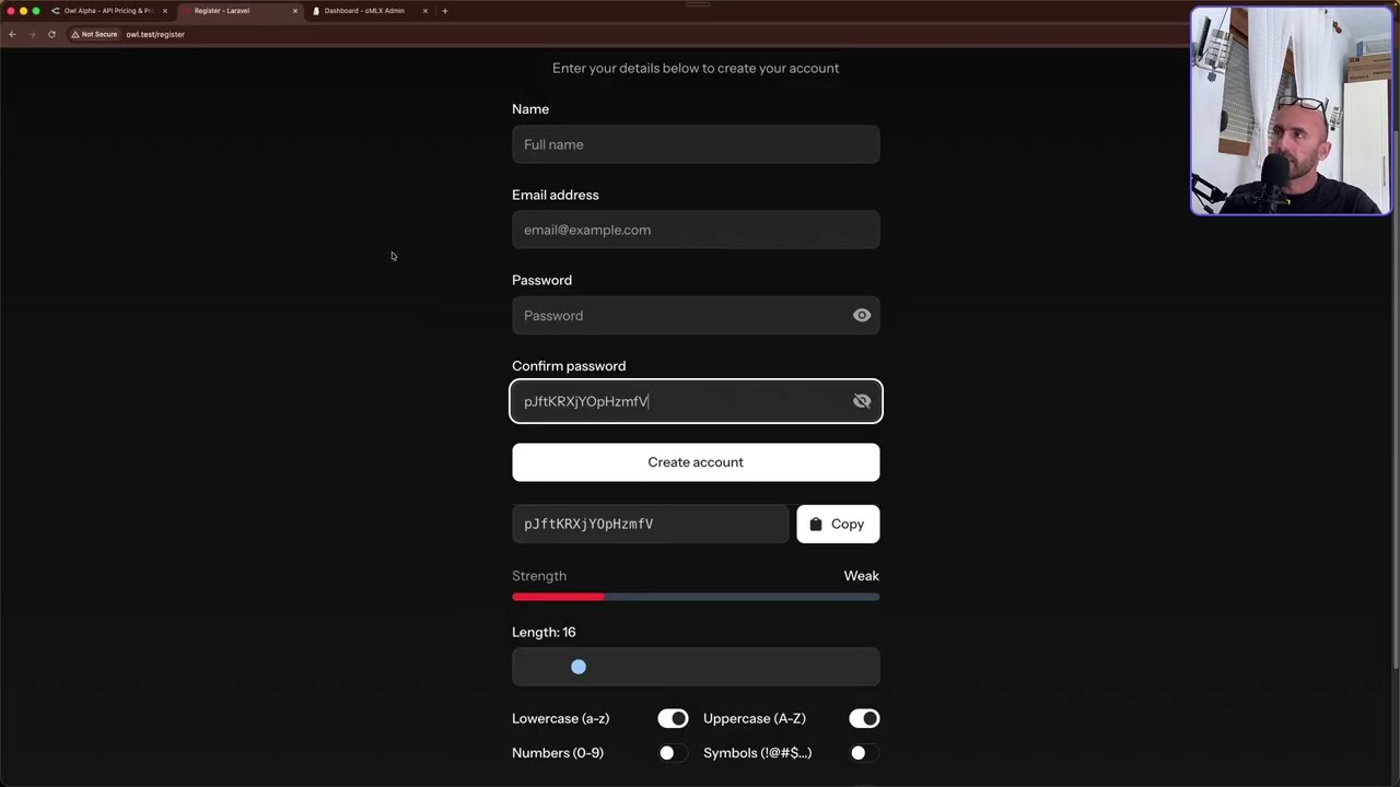 Build an Password Generator: Laravel Livewire & OWL-ALPHA (OpenRouter) thumbnail