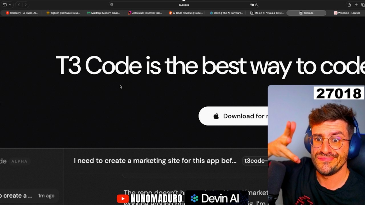 🔴 Trying Theo's AI T3 Code and Codex & Reacting to: I Was a 10x Engineer.. Now I’m Useless! thumbnail