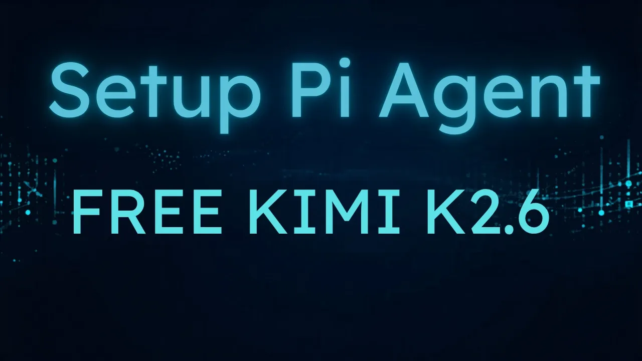 Pi Agent + OpenCode: Step-by-Step Setup with FREE Kimi K2.6 (2026 Guide) thumbnail