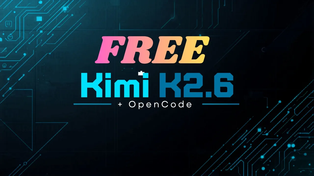 Goodbye Claude? Kimi K2.6 + OpenCode is the FREE Coding Setup You Need thumbnail