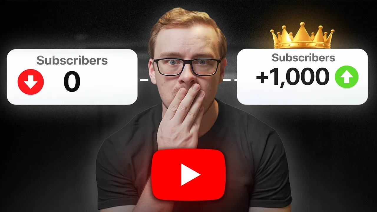 5 Boring But FASTEST Ways To Get 1,000 YouTube Subscribers thumbnail