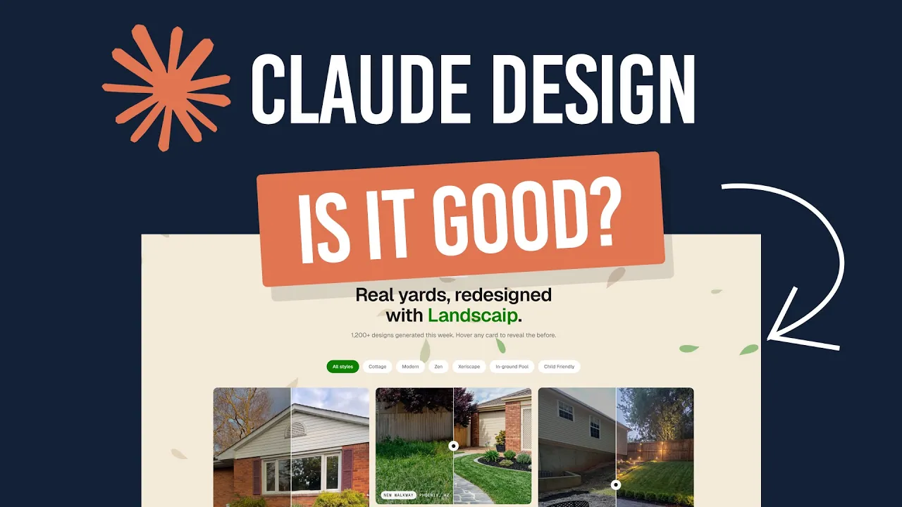 Claude Design is SICK - Real Landing Page Demo thumbnail