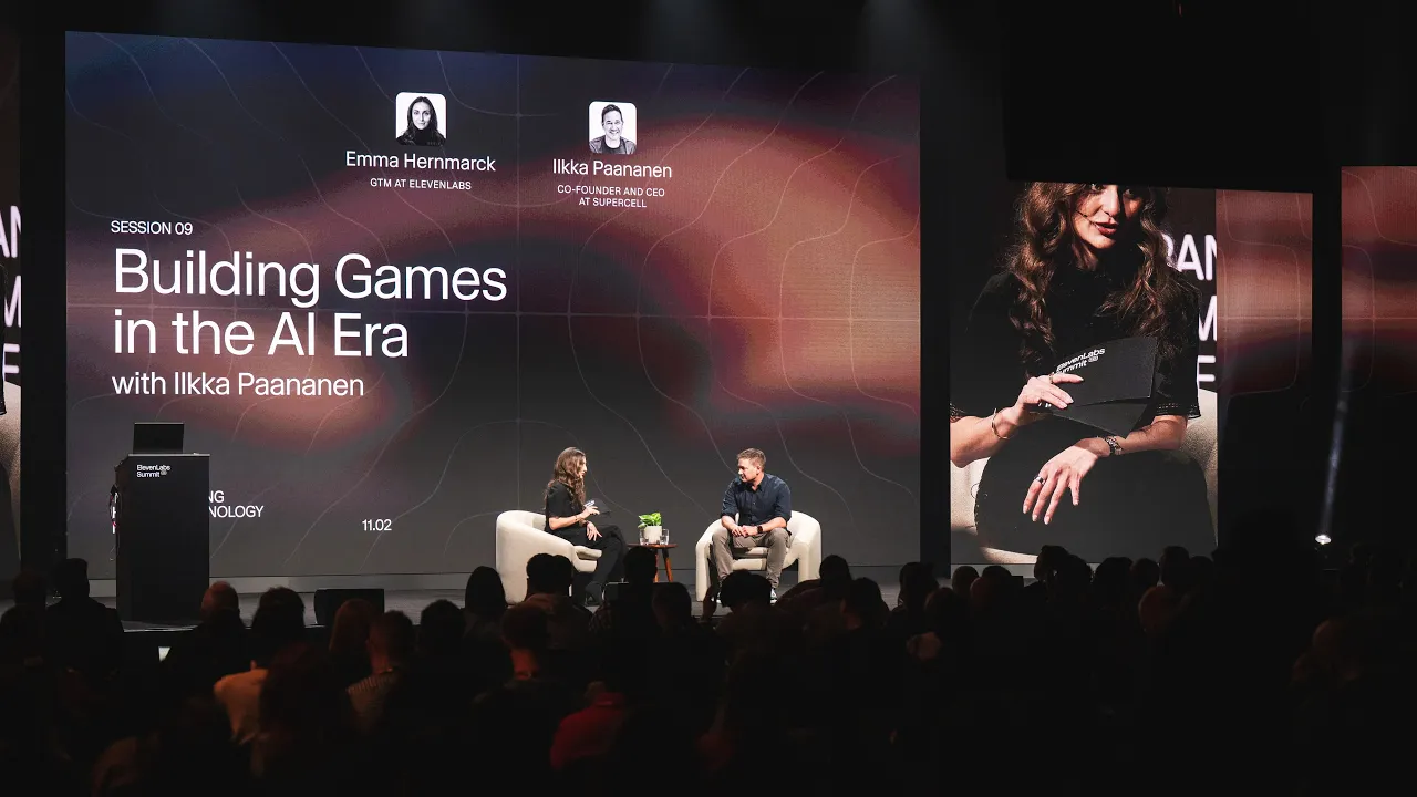 Supercell's CEO, Ilkka Paananen, on How AI Is Changing Game Development Forever | ElevenLabs Summit thumbnail