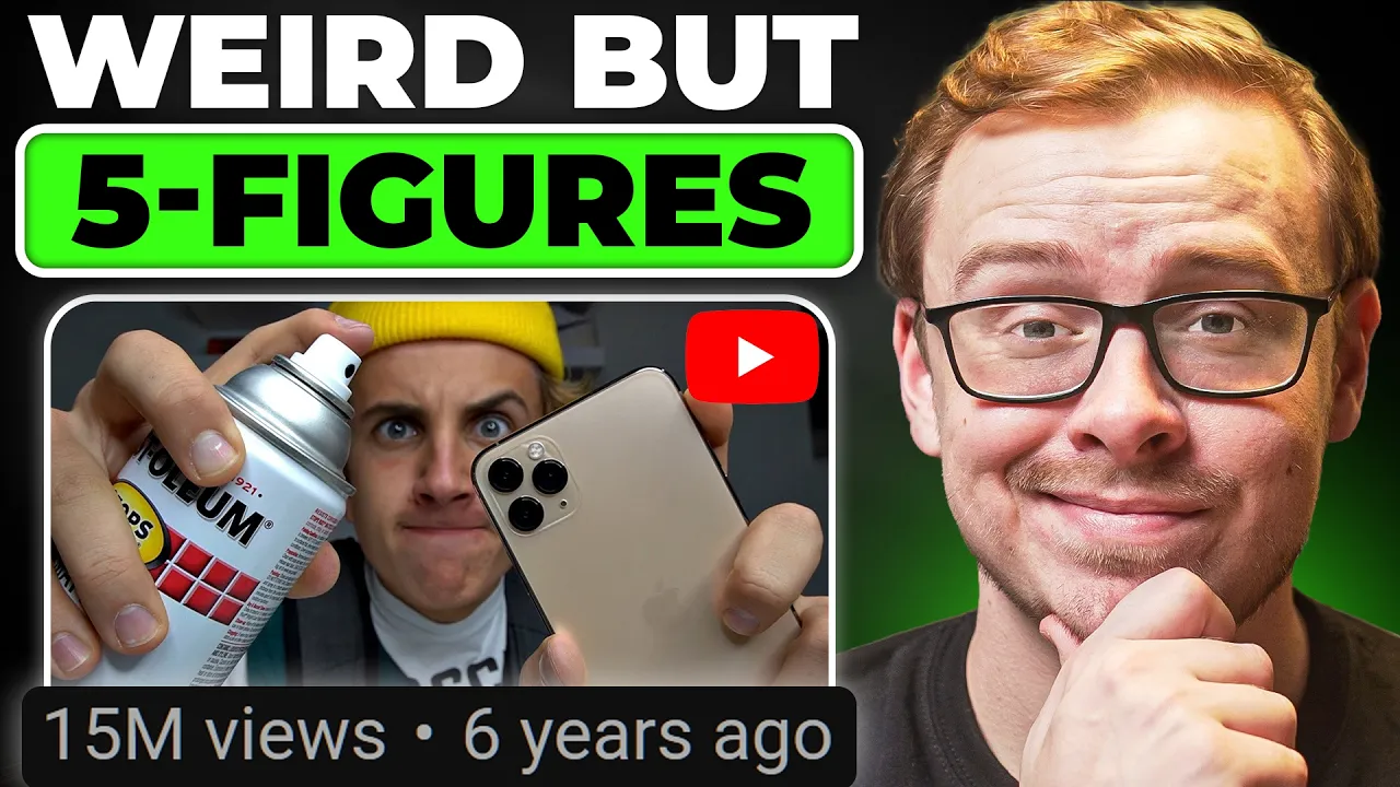 7 Weird BUT Profitable YouTube Channels Nobody Talks About thumbnail