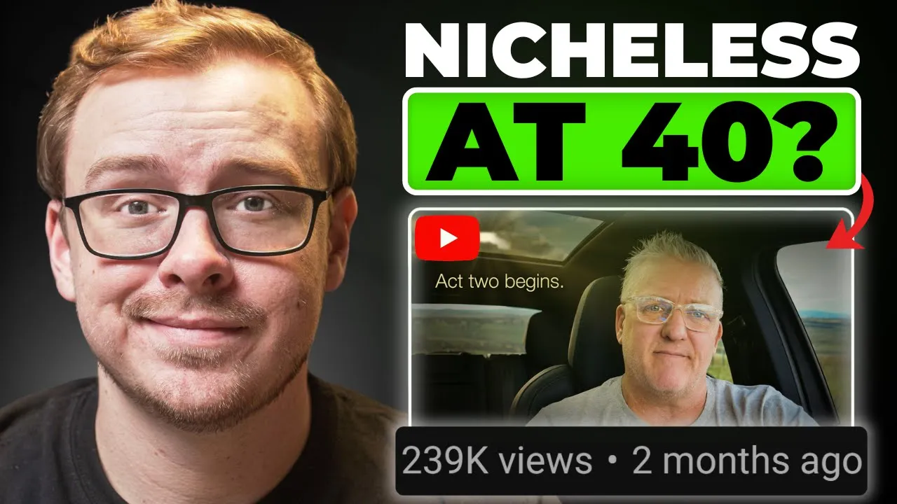 How To Dominate YouTube When You’re Over 40: The Nicheless Approach thumbnail