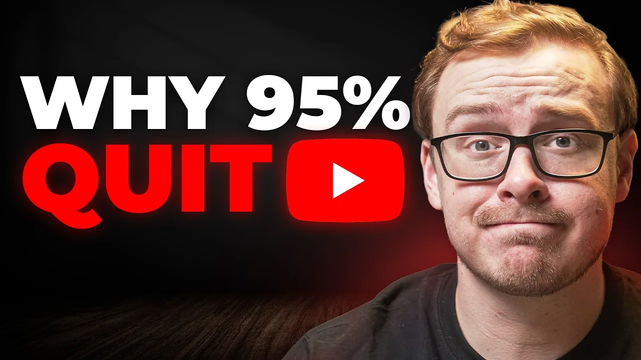 Why 95% of YouTubers Quit (And the 5% Secret to Surviving) thumbnail