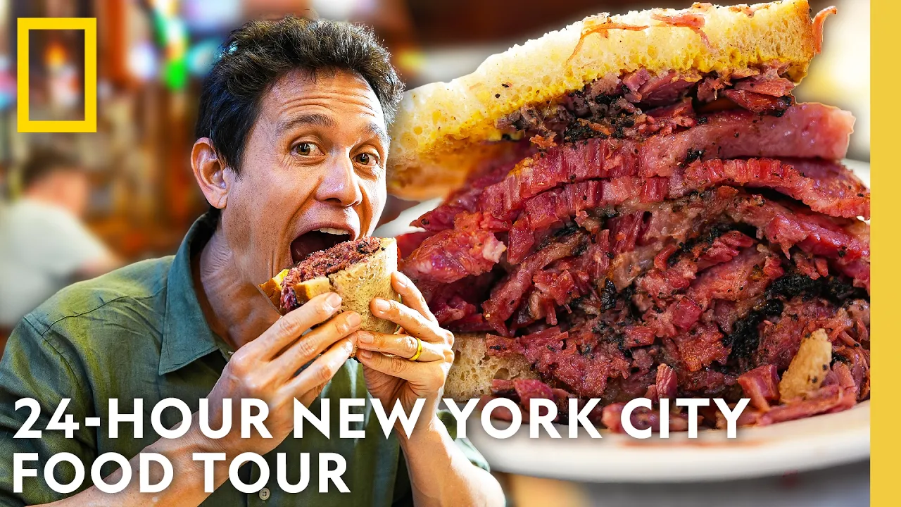 New York City's Most Iconic Foods in 24 Hours | Epic Food Journeys with Mark Wiens | Nat Geo thumbnail