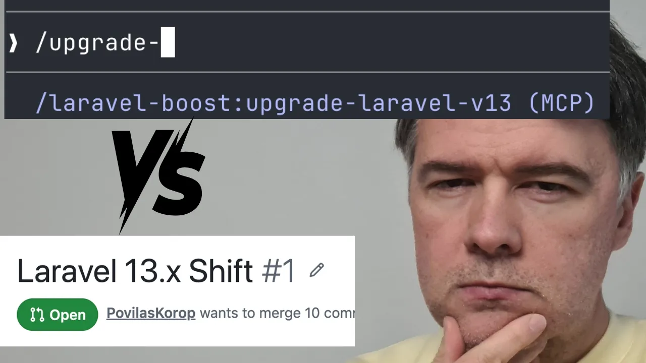 I Tried Laravel 13 Upgrade With Boost /upgrade vs Laravel Shift thumbnail