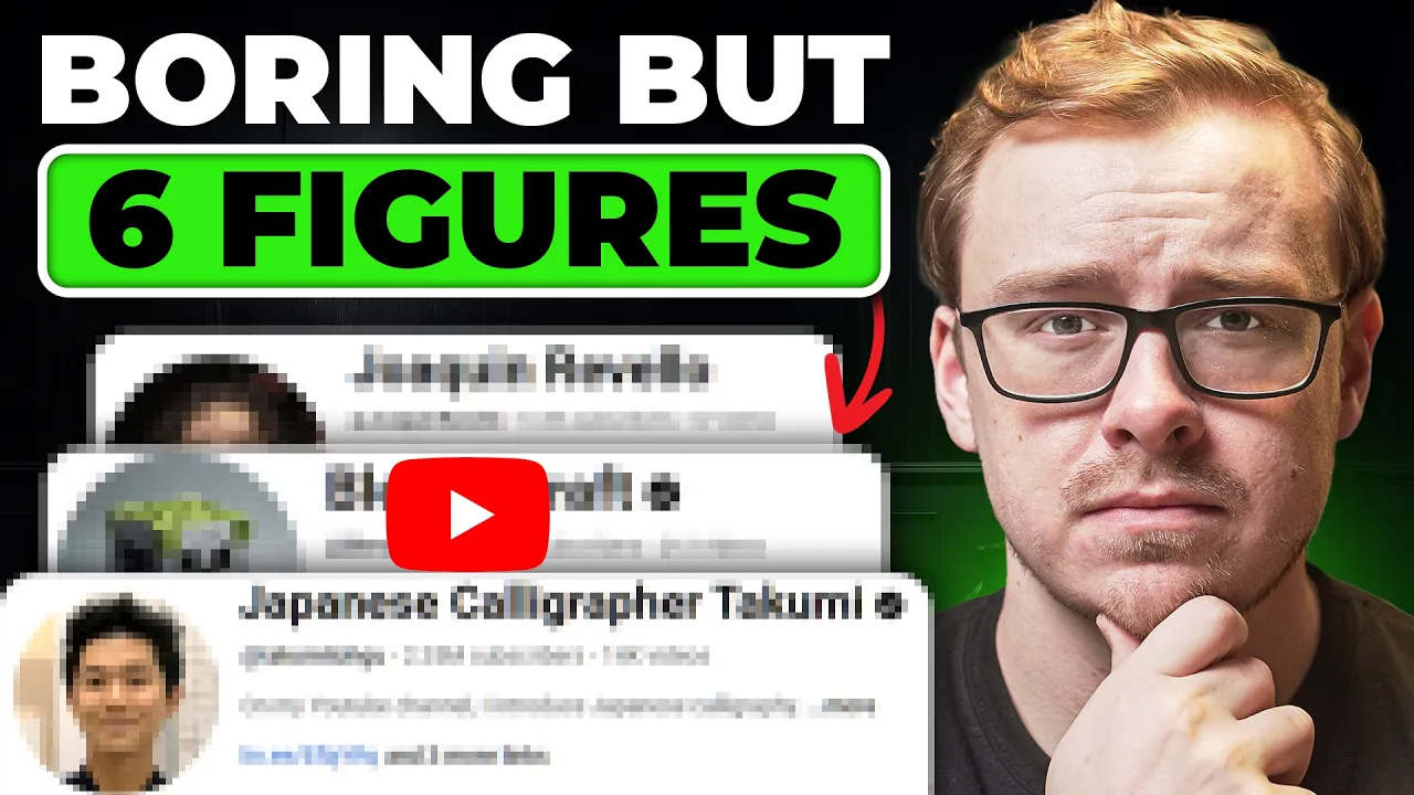 5 YouTube Channels That Look Boring… But Make 6 Figures/Year thumbnail