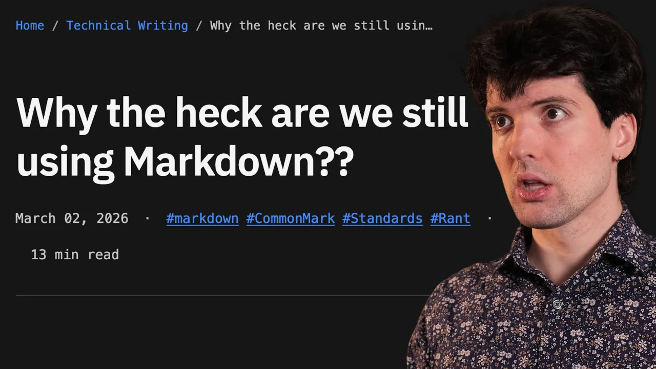 Markdown is a terrible language thumbnail