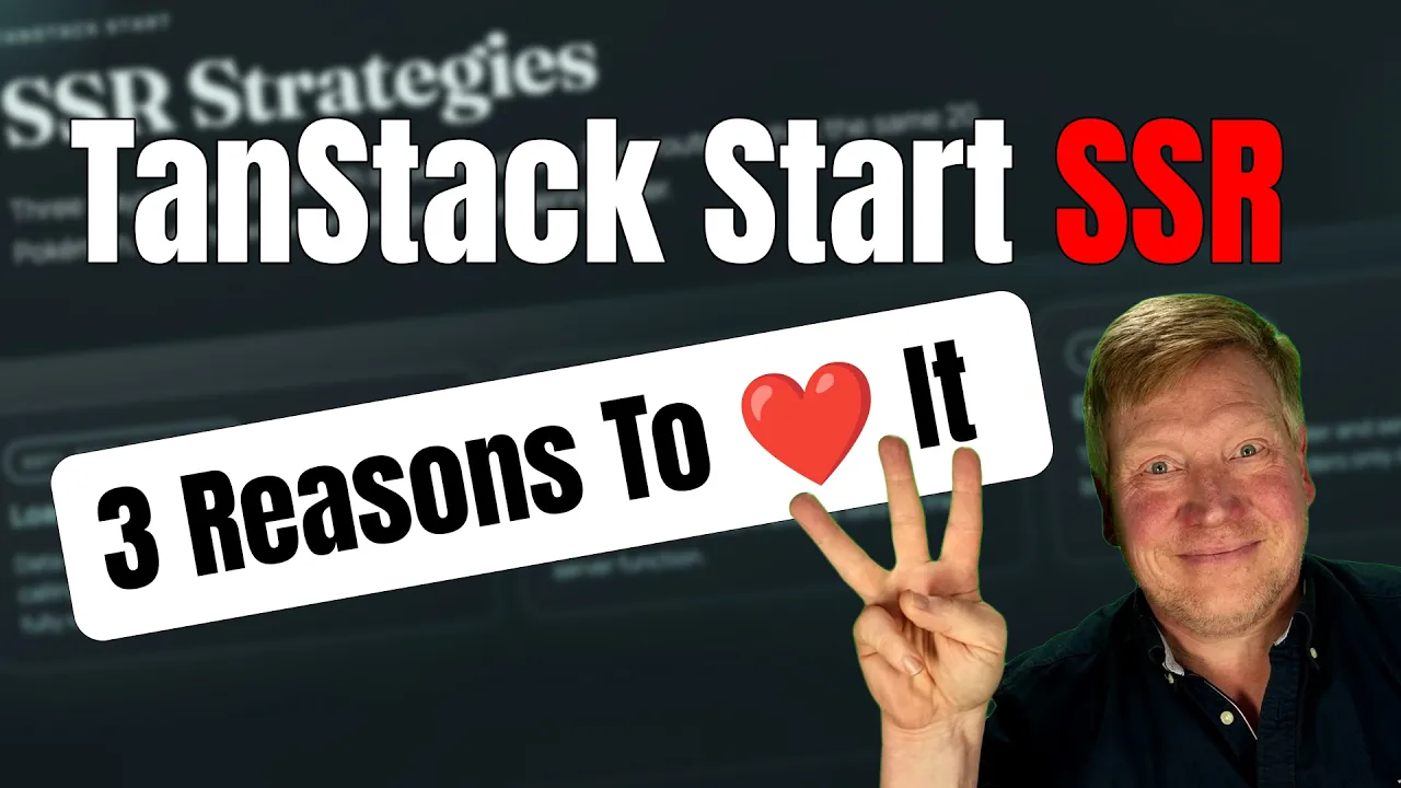 TanStack Start SSR: 3 Reasons To Love It thumbnail