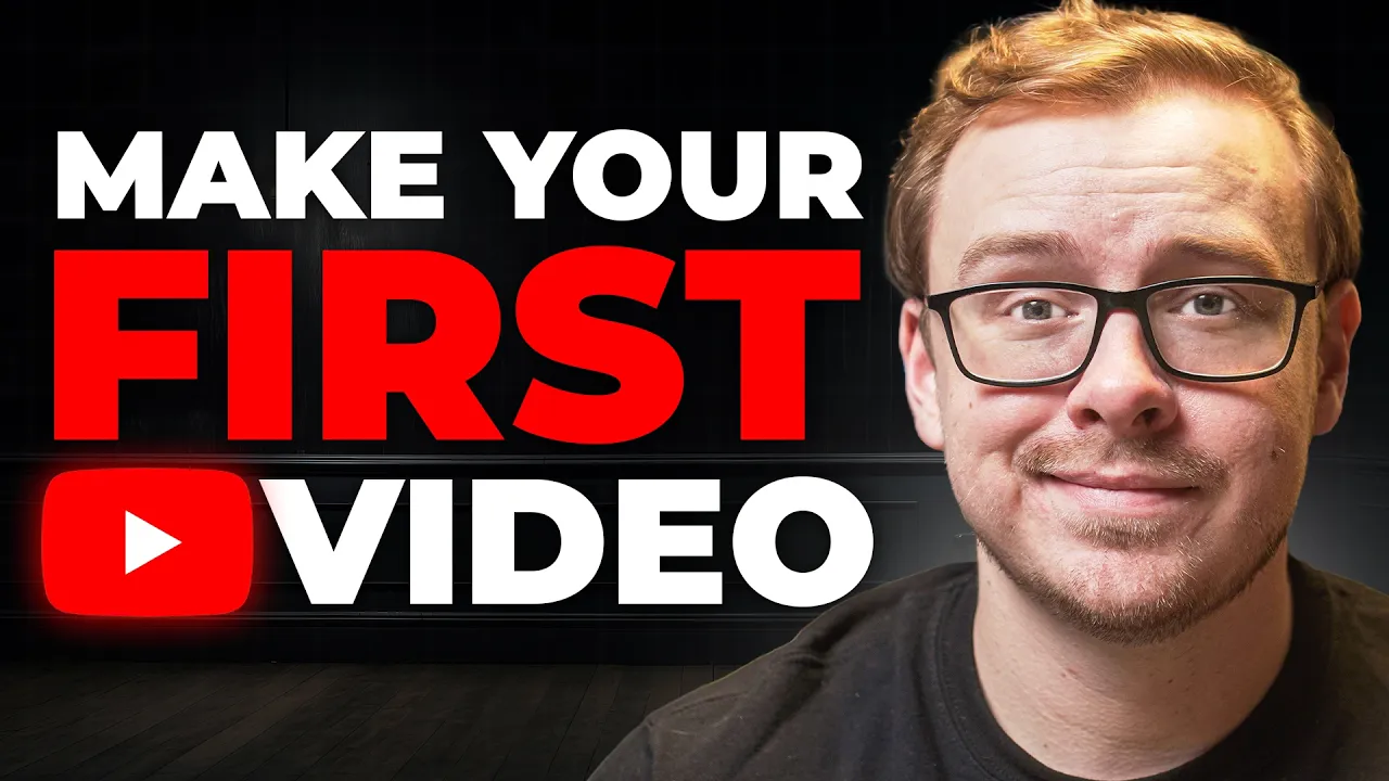 How To Make Your FIRST YouTube Video In 2026 (Complete Beginner’s Guide) thumbnail