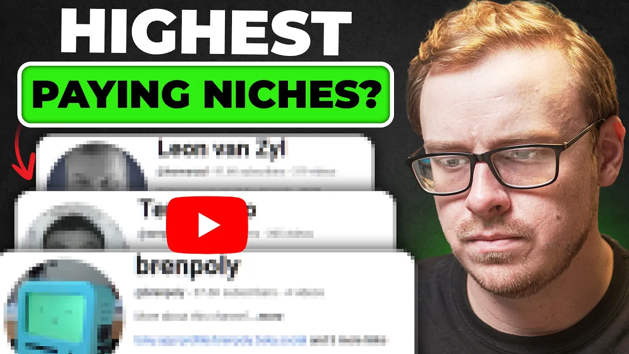 6 “BORING” YouTube Niches That Make the Most Money in 2026 thumbnail
