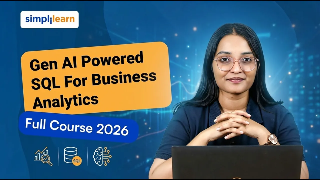 Gen AI Powered SQL For Busines Analytics 2026 [FREE] | Learn SQL With Generative AI | Simplilearn thumbnail