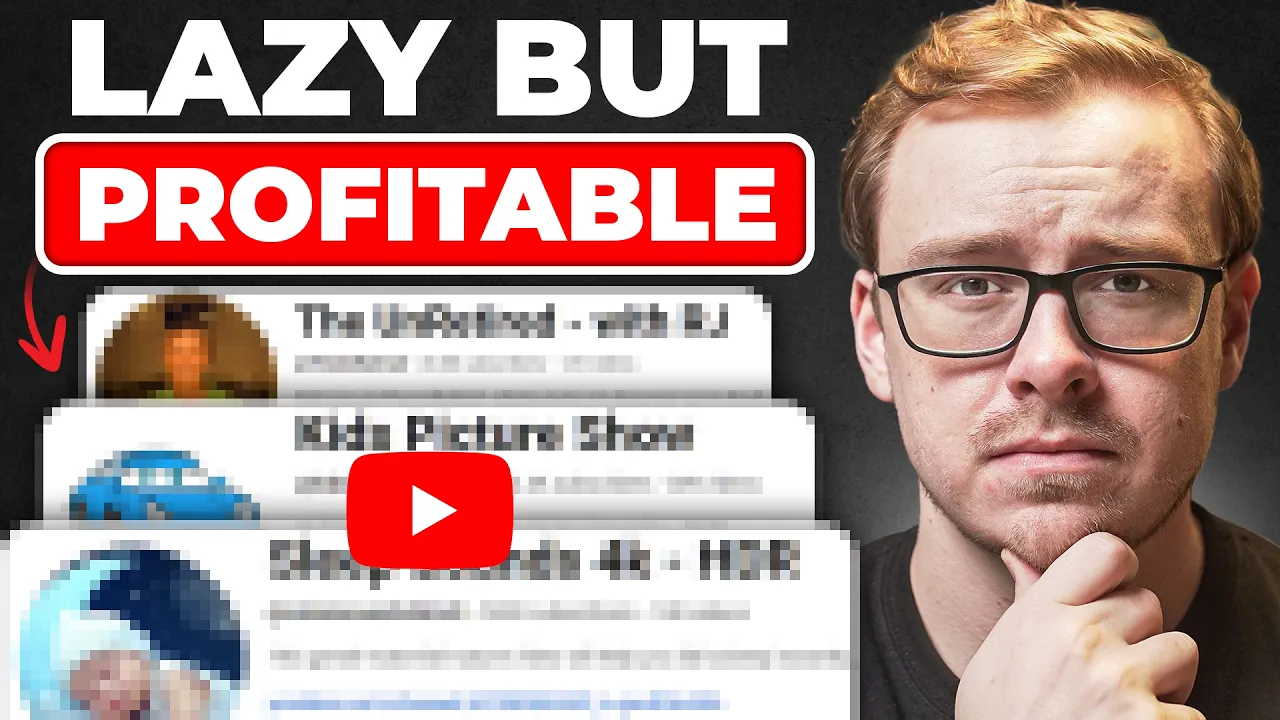 15 Lazy YouTube Channel Ideas That Still Make 6 Figures thumbnail