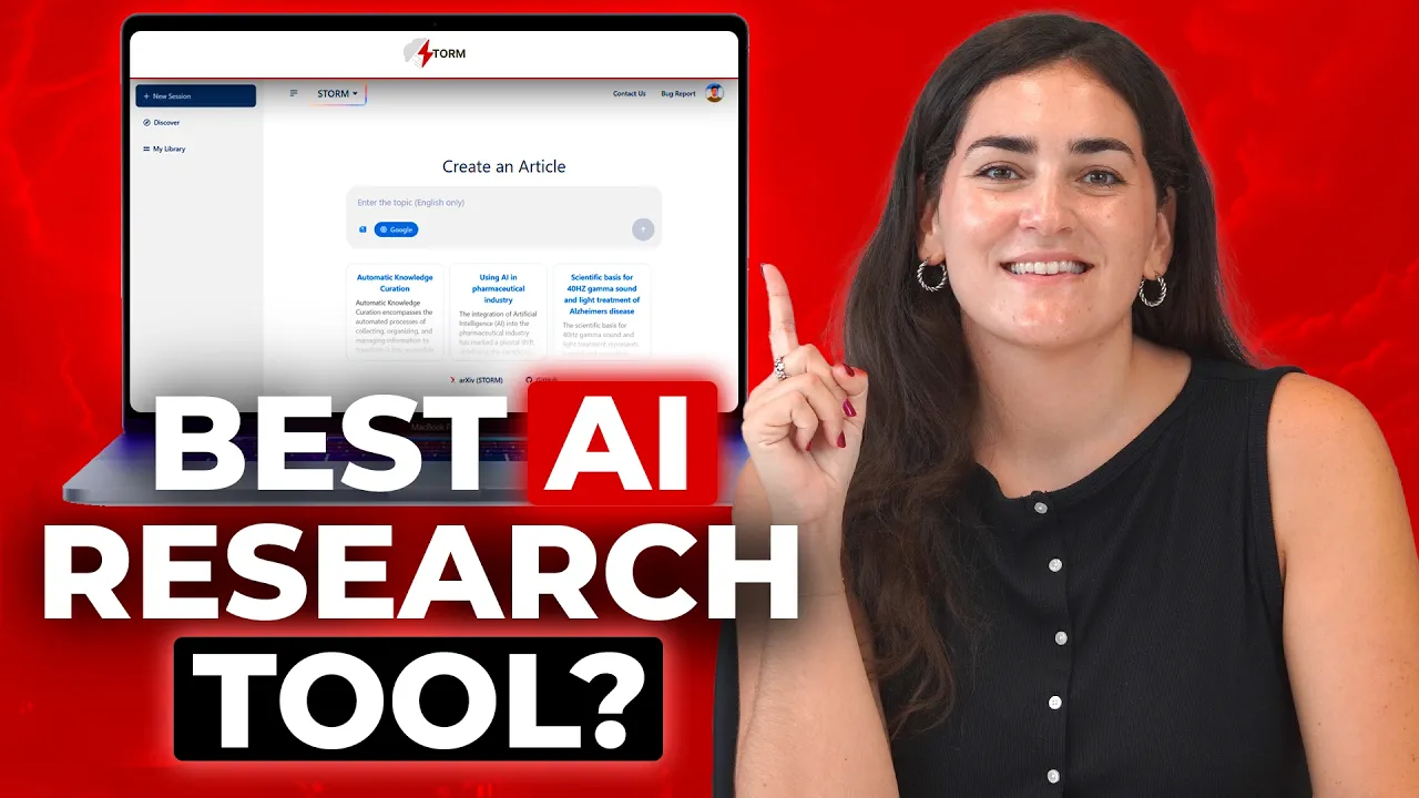 STORM AI Tutorial: Best Free AI Research Tool for Content Creators (2025) thumbnail