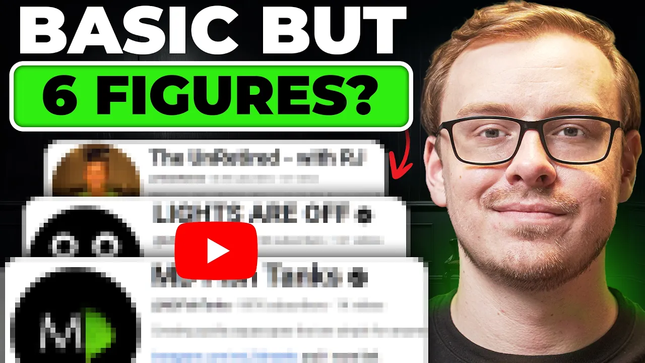 6 Weird-But-Basic Channels Making 6 Figures/Year (No Hype) thumbnail