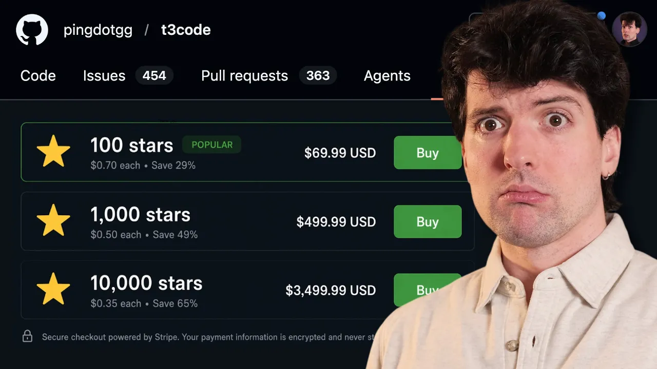 GitHub has a fake star problem… thumbnail