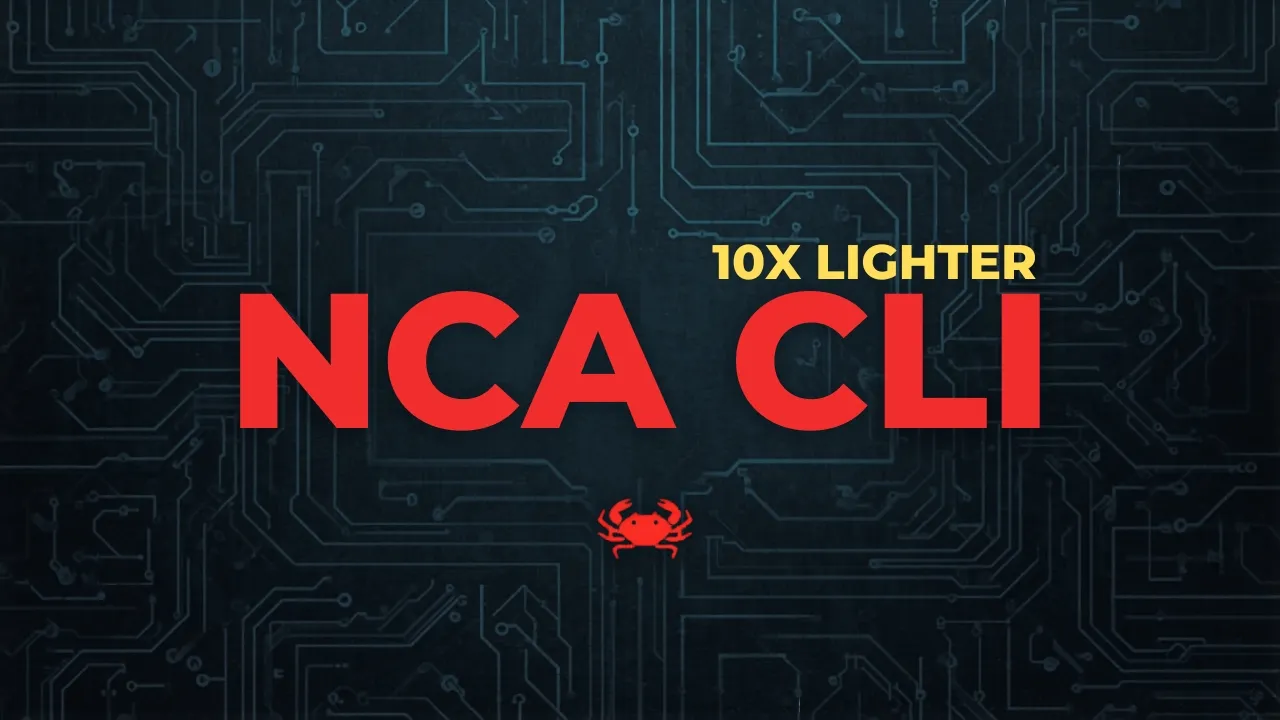 NCA CLI: This Rust AI Coding Agent is 10x Lighter Than the Competition 🦀 thumbnail