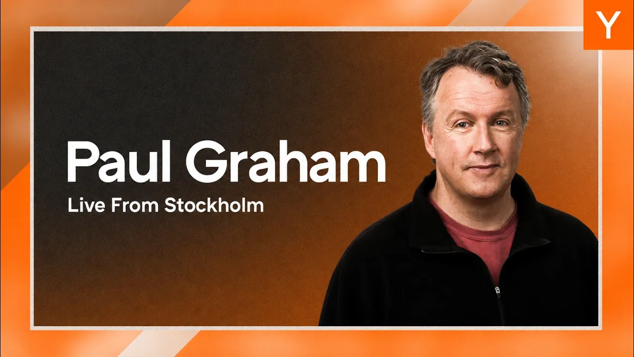 Paul Graham, Founder of Y Combinator, Live from Stockholm thumbnail