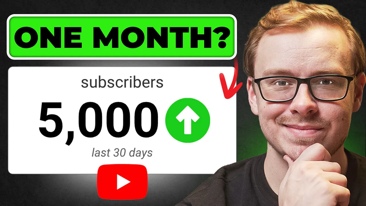 How I Got 5,000 Subscribers In One Month On YouTube Doing These 3 Things… thumbnail