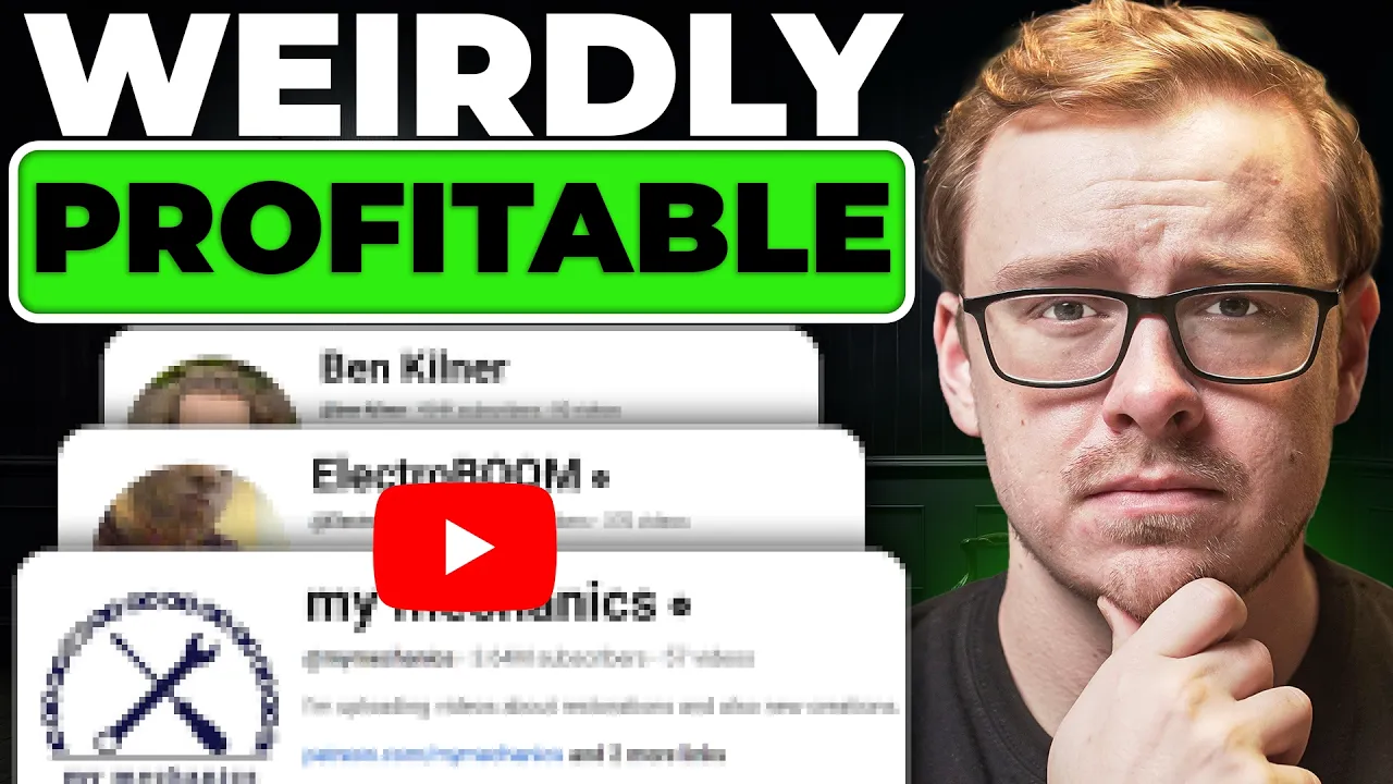 7 Weird YouTube Channels Quietly Making Five Figures A Month (2026) thumbnail