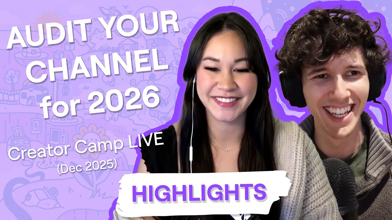 Why You NEED to Audit Your Channel! | HIGHLIGHTS from Creator Camp LIVE (Dec 2025) thumbnail
