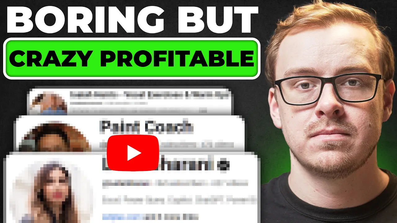 Boring YouTube Niches That Pay Like Crazy (5 Figures A Month) thumbnail